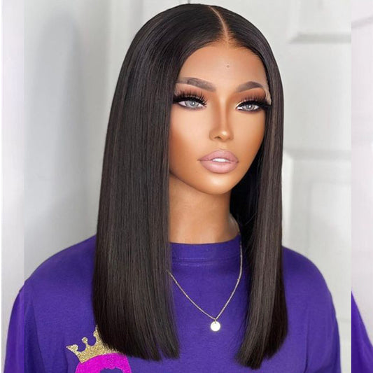 Chic Look 100% Malaisia Human Hair Double Drawn, Straight Hair Wig